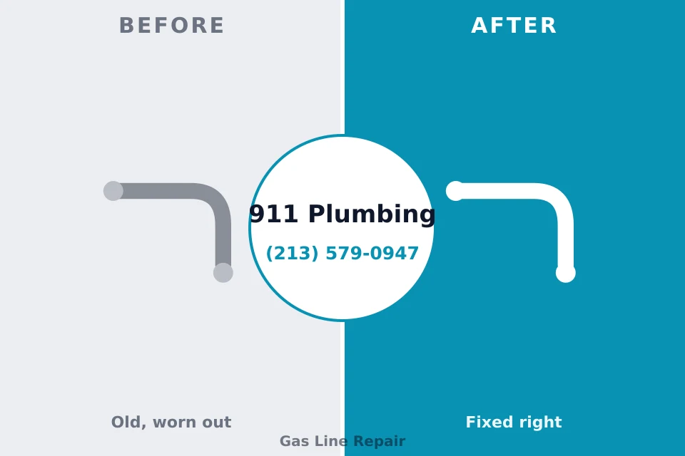 Before and after: plumbing repair Mountain City, GA